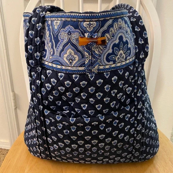 Vera Bradley Nantucket Navy Tote - Picture 2 of 4